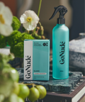 Go Nude Glass & Mirror Cleaner concentrate and Water Keeper bottle lifestyle
